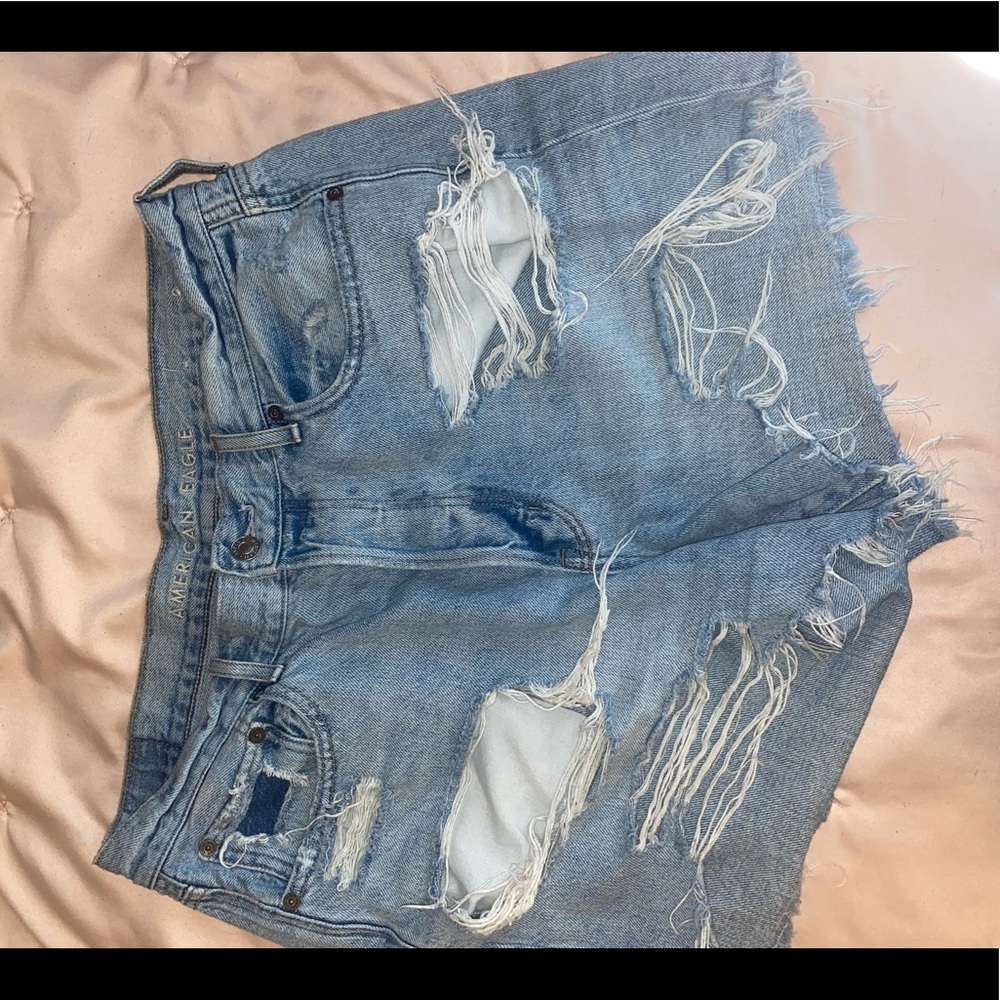 American Eagle Distressed Mom shorts